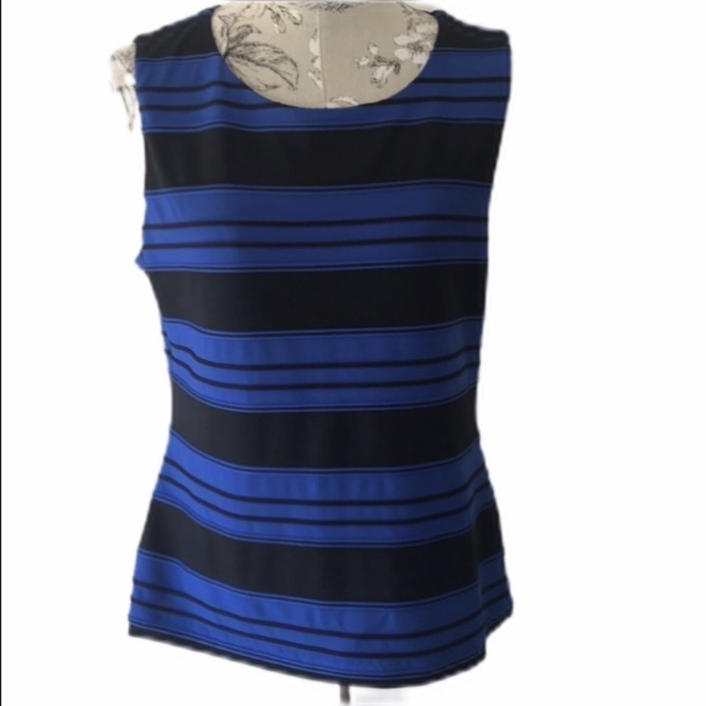 *calvin Klein Blue Black Top L